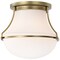 Nuvo Valdora 1-Light Flush Mount 10 in. Natural Brass White Opal Glass 60/7860 - alternate 7